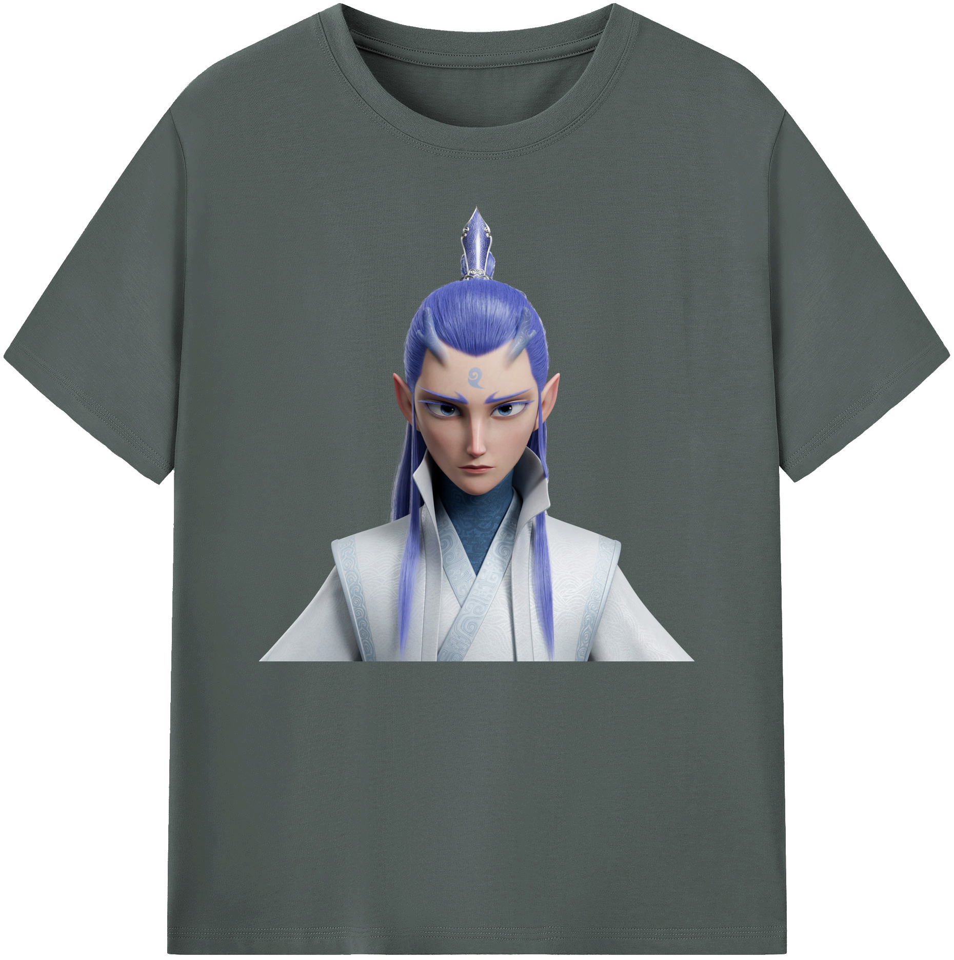 （画像用） Ne Zha 2 ナタ 魔童の大暴れ 綿100％ メンズ半袖Tシャツ｜肌触りやわらか＆通気性